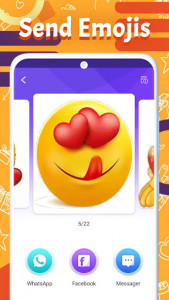 اسکرین شات برنامه WAStickerApps Love Emoji GIF Stickers 5