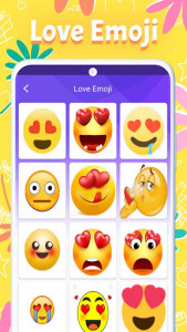 اسکرین شات برنامه WAStickerApps Love Emoji GIF Stickers 3