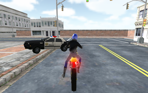 اسکرین شات بازی Motocross Racing Cop Game 3