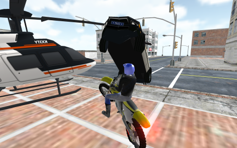 اسکرین شات بازی Motocross Racing Cop Game 1