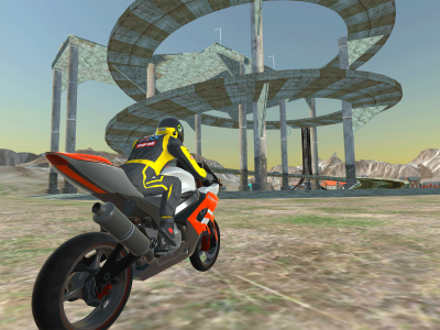 اسکرین شات 3 بازی Moto bike Driving: Mega Ramp