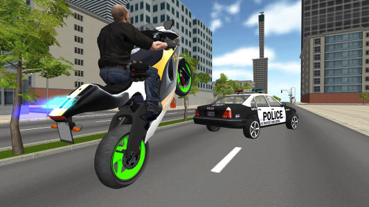 اسکرین شات 2 برنامه Bike Driving: Police Chase