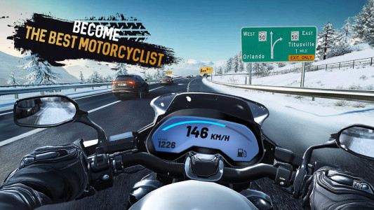 اسکرین شات 1 بازی Motorcycle race master