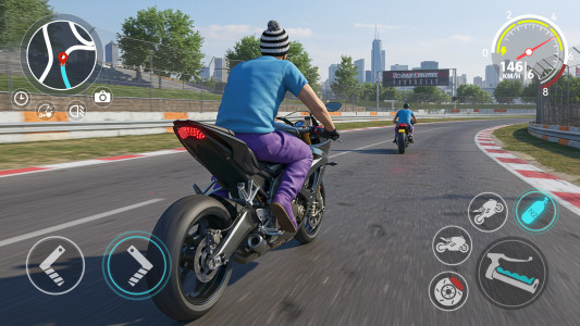 اسکرین شات 3 بازی Motorcycle race master