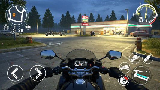 اسکرین شات 2 بازی Motorcycle race master