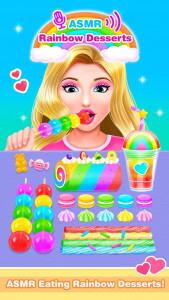 اسکرین شات بازی ASMR Rainbow Dessert Maker – Fun Games for Girls 5
