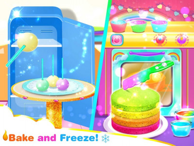اسکرین شات برنامه Unicorn Cake Pop Maker–Sweet Fashion Baking Games 3