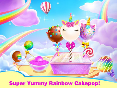 اسکرین شات برنامه Unicorn Cake Pop Maker–Sweet Fashion Baking Games 1