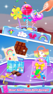 اسکرین شات برنامه Chocolate Candy Bars - Candy Games for Girls 4