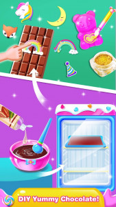 اسکرین شات برنامه Chocolate Candy Bars - Candy Games for Girls 3