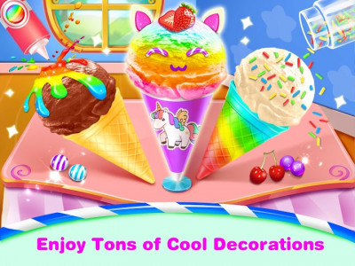 اسکرین شات برنامه Candy Ice Cream Cone - Sweet Rainbow Dessert Games 4