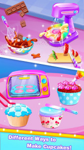 اسکرین شات برنامه Makeup Kit Cupcake Games -  Tasty Cupcakes Maker 2