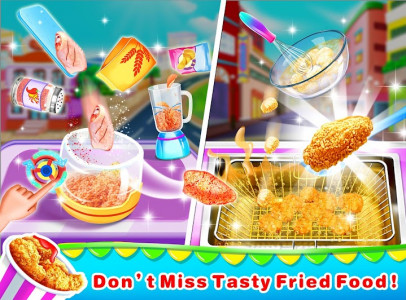 اسکرین شات برنامه Fast Food Game-Yummy Food Cooking Stand 2