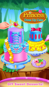 اسکرین شات برنامه Princess Dress Up Cake - Comfy Cakes Baking Salon 1
