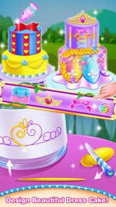 اسکرین شات برنامه Princess Dress Up Cake - Comfy Cakes Baking Salon 4