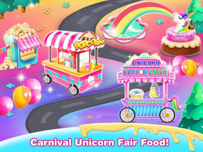 اسکرین شات برنامه Unicorn Fair Food Maker – Yummy Carnivals Treats 2