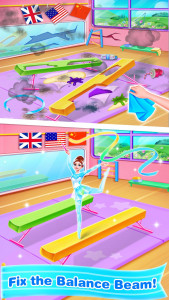 اسکرین شات برنامه Gymnastics Superstar Clean up - Cleaning Games 2