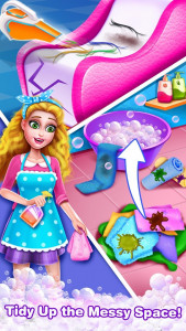 اسکرین شات برنامه Girls Hair Salon  Tidy Up – Kids Cleaning Games 2