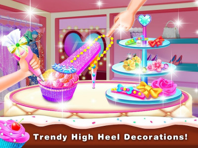 اسکرین شات برنامه High Heel Cupcake Maker-Bakery Food Games Free 4