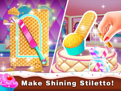 اسکرین شات برنامه High Heel Cupcake Maker-Bakery Food Games Free 3