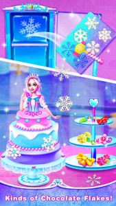 اسکرین شات بازی Ice Princess Comfy Cake -Baking Salon for Girls 4