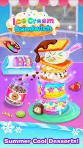 اسکرین شات برنامه Icecream Sandwich Shop-Cooking Games for Girls 1