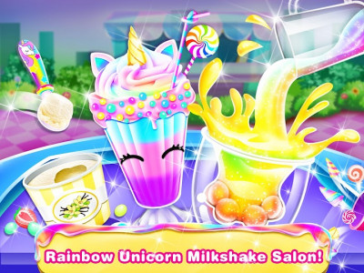 اسکرین شات برنامه Unicorn Milkshake Maker –Cool Drink Milkshake Game 1