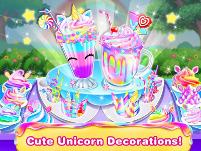 اسکرین شات برنامه Unicorn Milkshake Maker –Cool Drink Milkshake Game 4