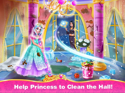 اسکرین شات برنامه Princess Home Girls Cleaning – Home Clean up Games 1