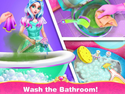 اسکرین شات برنامه Princess Home Girls Cleaning – Home Clean up Games 4