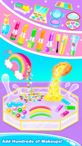 اسکرین شات برنامه Rainbow DIY Makeup Kit Slime –Unicorn Star Slime 2