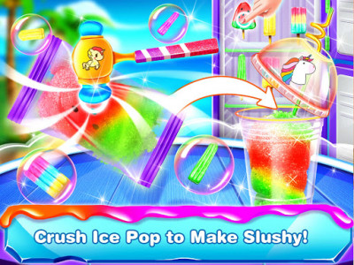 اسکرین شات برنامه Rainbow Slushy Maker – Slushie Ice Candy Bars 2