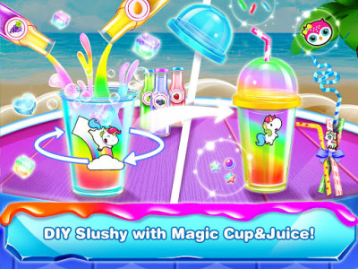 اسکرین شات برنامه Rainbow Slushy Maker – Slushie Ice Candy Bars 3
