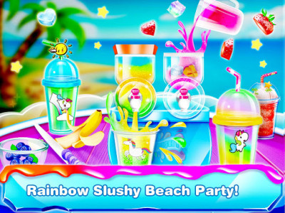 اسکرین شات برنامه Rainbow Slushy Maker – Slushie Ice Candy Bars 1