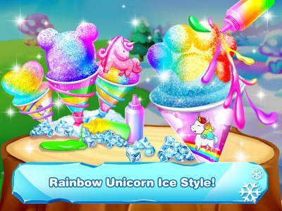 اسکرین شات برنامه Snow Cone Maker - Unicorn Games for Girls 3