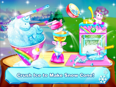 اسکرین شات برنامه Snow Cone Maker - Unicorn Games for Girls 2