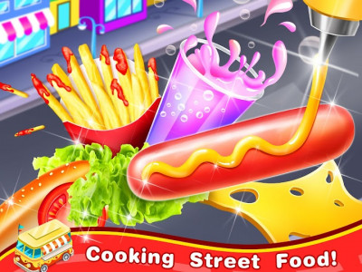 اسکرین شات برنامه Famous Street Food Maker – Yummy Carnivals Treats 1