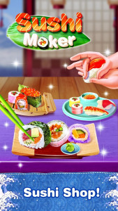 اسکرین شات برنامه Cooking Sushi Maker - Chef Street Food Game 1