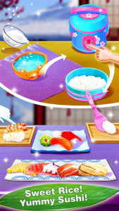 اسکرین شات برنامه Cooking Sushi Maker - Chef Street Food Game 2