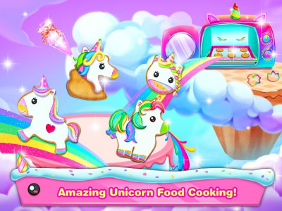 اسکرین شات برنامه Unicorn Cookie Maker – Sweet Bakery Food Games 1