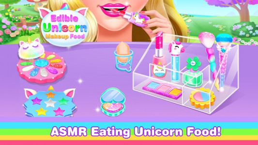 اسکرین شات برنامه Edible Unicorn DIY Makeup – ASMR Games for Girls 1