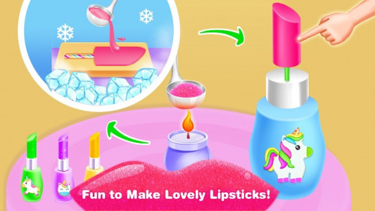 اسکرین شات برنامه Edible Unicorn DIY Makeup – ASMR Games for Girls 4