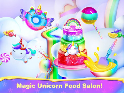 اسکرین شات بازی Unicorn Baking Salon - Bakery Food Games 1