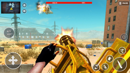 اسکرین شات بازی Gunner Guns Simulation- Machine Gun Firing Games 1