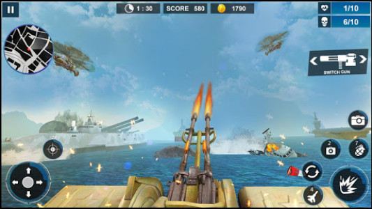 اسکرین شات بازی Navy War Machine Gun Shoot : Shooters Action Games 4