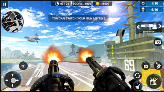 اسکرین شات بازی Navy War Machine Gun Shoot : Shooters Action Games 5
