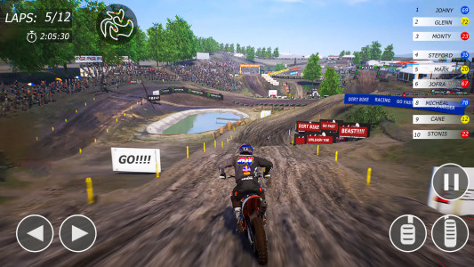 اسکرین شات بازی Motocross Rider Dirt Bike Game 2