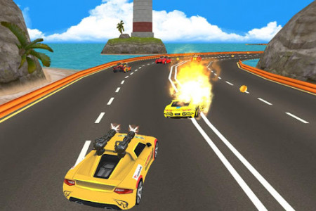 اسکرین شات بازی Crazy Car Racer: Car Death Racing Free Game 2