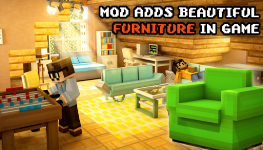 اسکرین شات برنامه Furniture mod MCPE 1