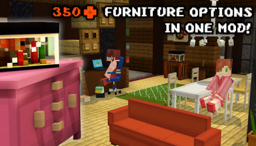 اسکرین شات برنامه Furniture mod MCPE 3